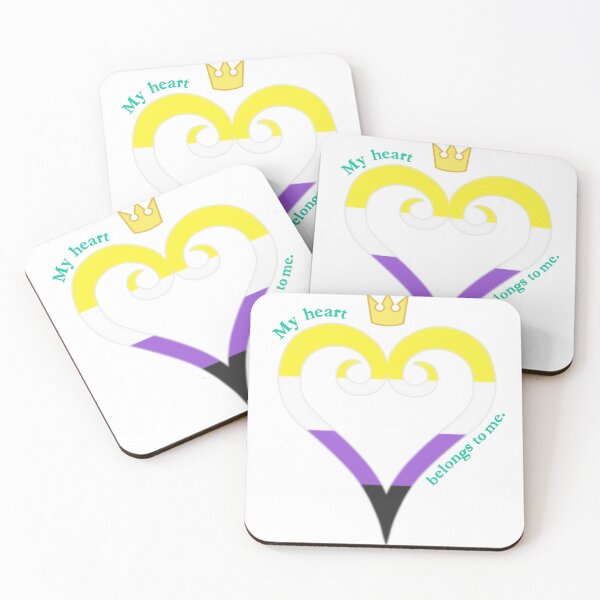 Item preview, Non Binary Pride Heart designed and sold by TheCurioArtShop.