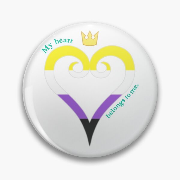Item preview, Non Binary Pride Heart designed and sold by TheCurioArtShop.