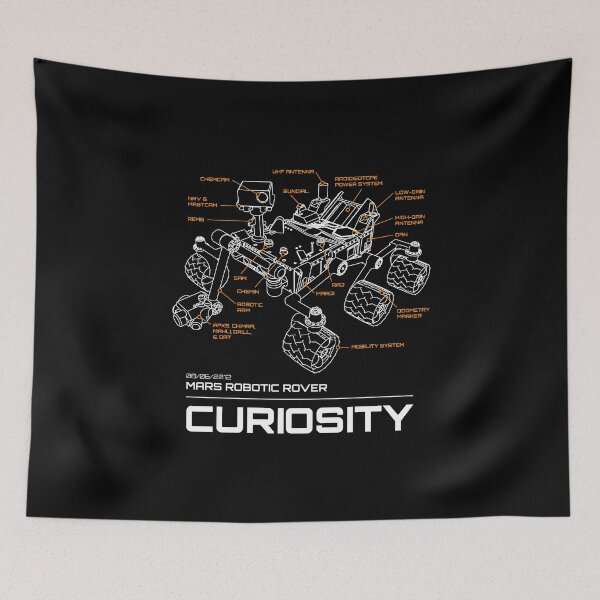 Item preview, Curiosity Rover Schematic designed and sold by darkskygear.