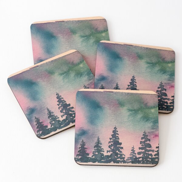 Item preview, Pastel Tie Die Forest designed and sold by beccadoesartca.