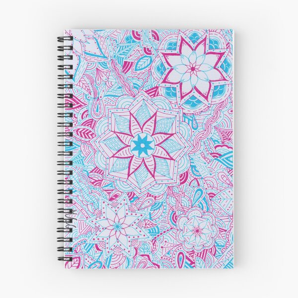 Item preview, Hot Pink & Light Blue Mandala Improvisation designed and sold by MarisaGoncalves.