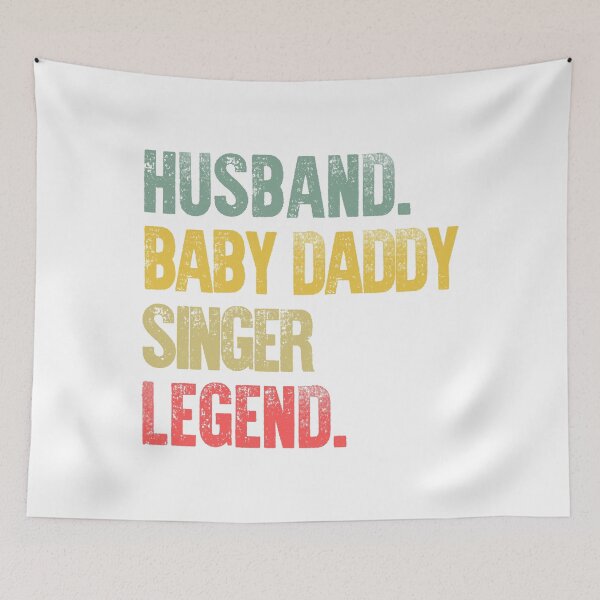 Item preview, Funny Men Vintage T Shirt Husband Baby Daddy Singer Legend designed and sold by Bendthetrend.