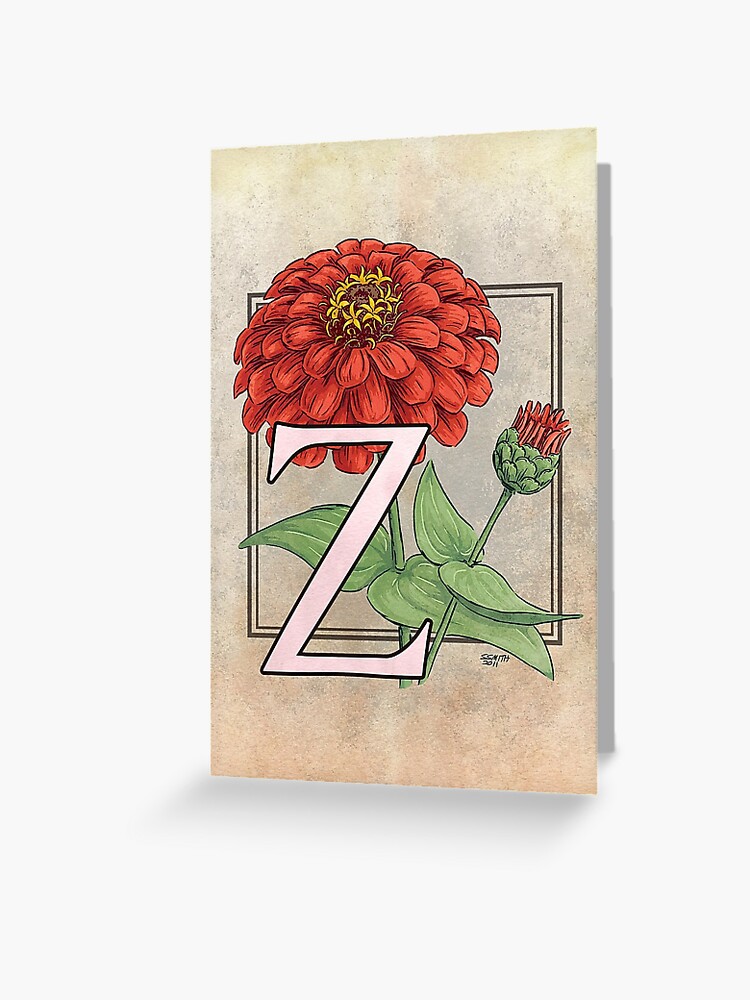 Download Zinnia Flower Block Print Blank Card Wood Linocut Prints Art Collectibles Kromasol Com