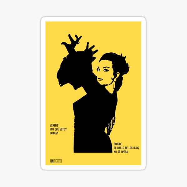 Vista previa del artículo con la obra «Lola Flores Fondo Amarillo», diseñado y vendido por untight-design.