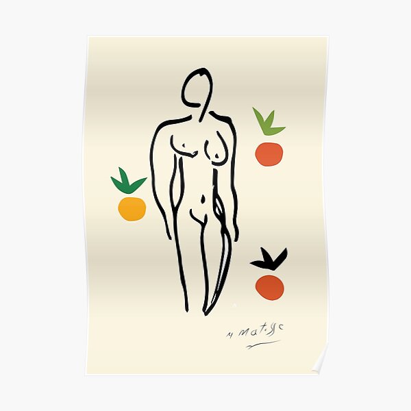 Henri Matisse - Le Nu aux Orangen - Nackt Mit Orangen - DRUCKE Poster