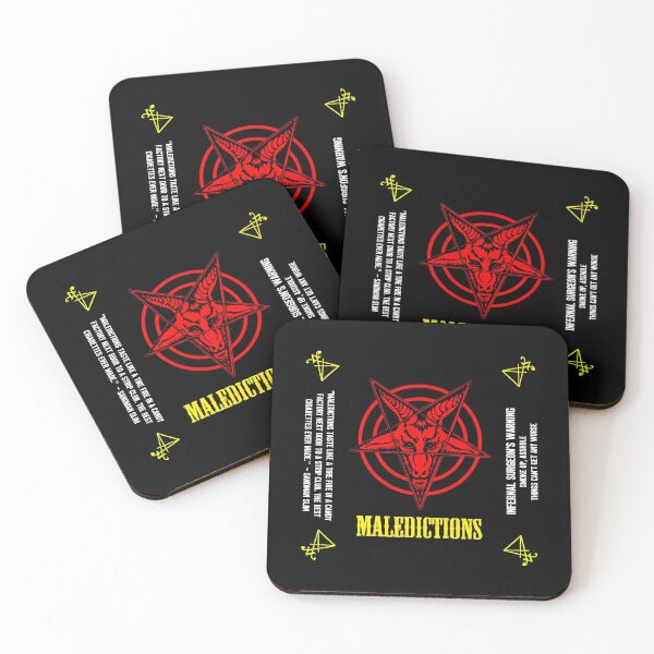Item preview, Maledictions - The Best Smokes in Hell - Quote, Warning and Sigils: Stickers, Pin, Coasters and more designed and sold by Richard Kadrey.