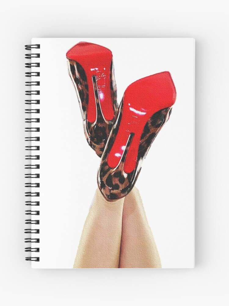 red bottom leopard heels