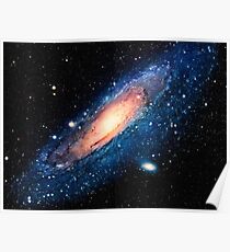 Space m31 spyral galaxy art Poster