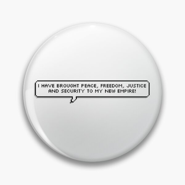Item preview, Peace, Freedom, Justice, and Security Pixel Speech Bubble designed and sold by Lemon  Merch.
