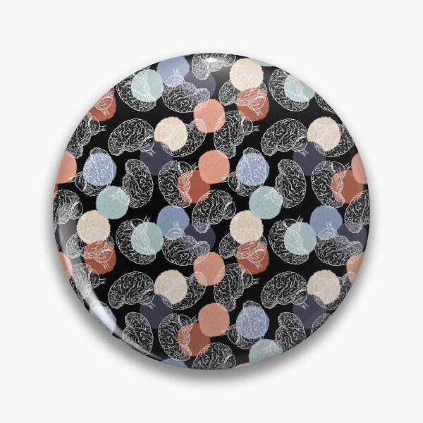 Item preview, Vintage Brains on Black designed and sold by Hodgepodge Bricolage.