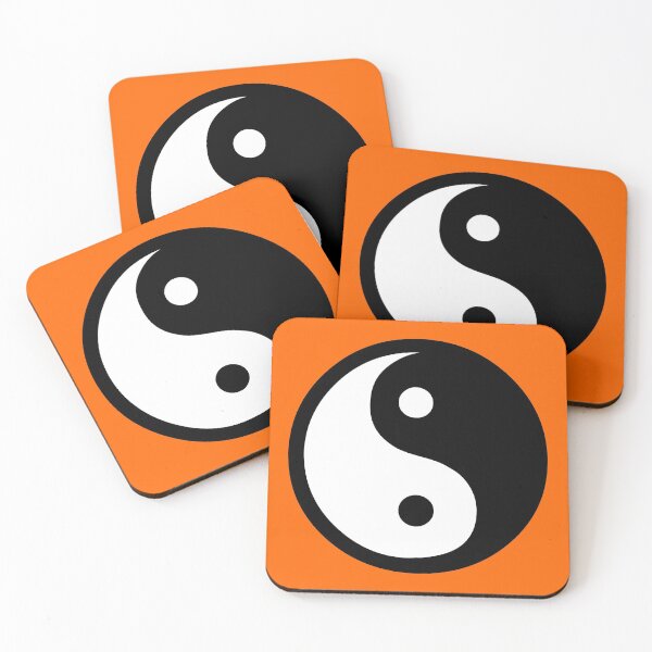 Item preview, Yin & Yang - Orange Background designed and sold by harrizon.