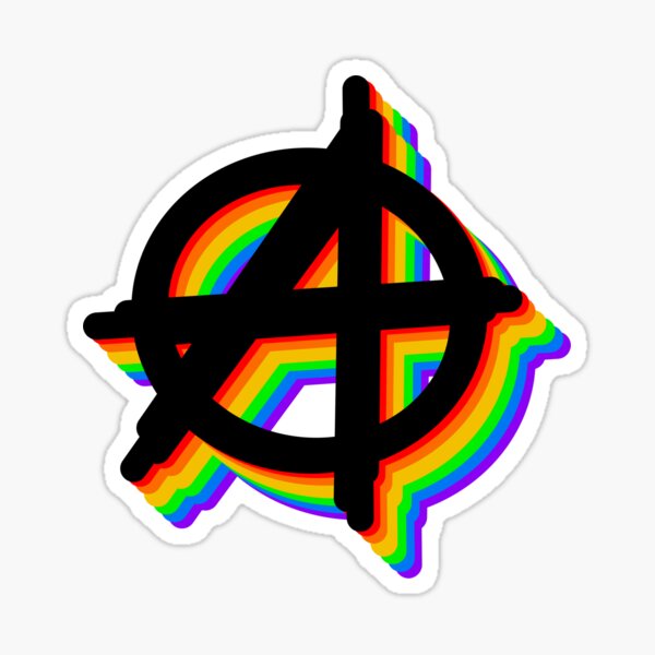 Anarchy Rainbow Sticker