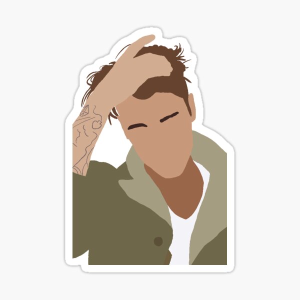 Justin art Sticker