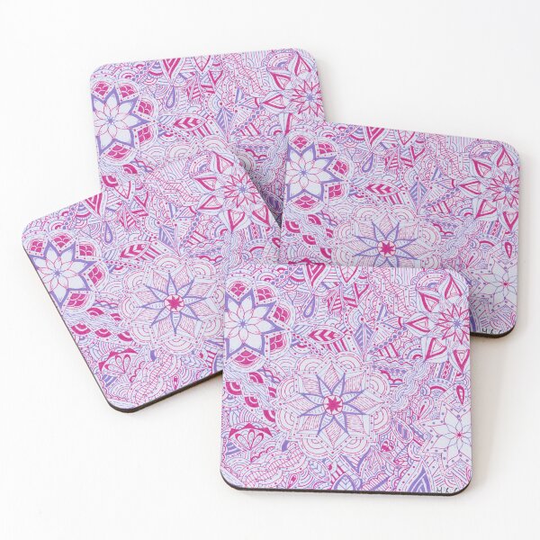 Item preview, Hot Pink & Light Purple Mandala Improvisation designed and sold by MarisaGoncalves.