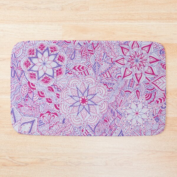 Item preview, Hot Pink & Light Purple Mandala Improvisation designed and sold by MarisaGoncalves.