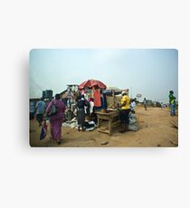 Street Shops Lagos 2 Canvas Print