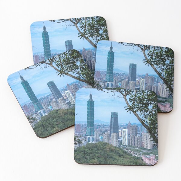 Item preview, Stunning view of Taipei 101 with blue sky, Taipei Taiwan.  designed and sold by HTPOP.