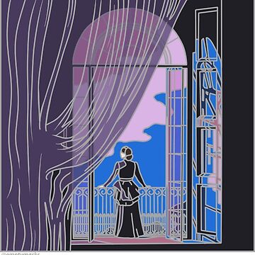 Artwork thumbnail, Rebecca Das Musical Sticker 1 - Mrs. Danvers by emptymasksart