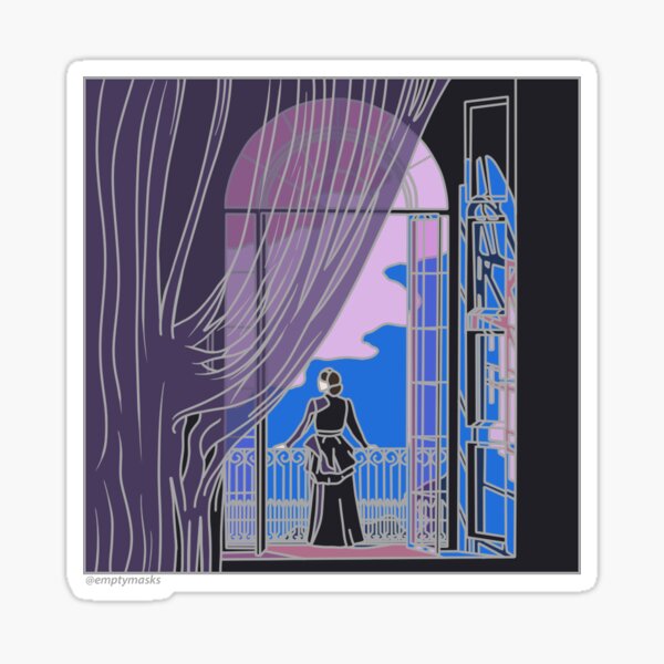 Item preview, Rebecca Das Musical Sticker 1 - Mrs. Danvers designed and sold by emptymasksart.