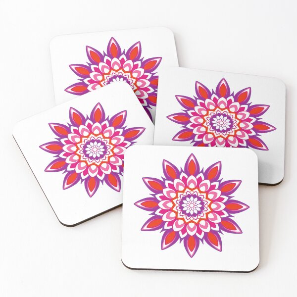 Item preview, Pink and orange mandala designed and sold by Hurricanegreen.