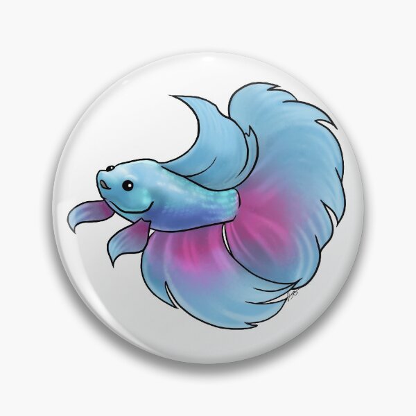 Item preview, Turquoise Betta Fish designed and sold by Jennifer Stolzer.