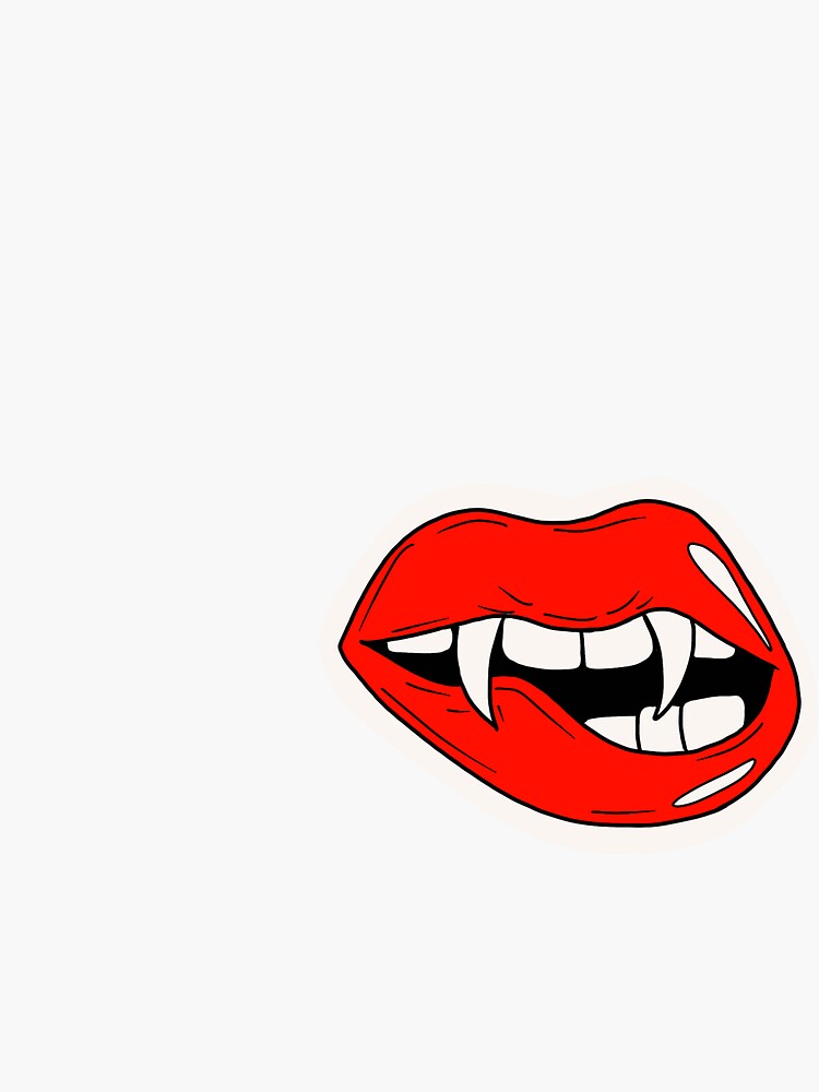 "Vampire bite" Sticker by alexaandzoey Redbubble