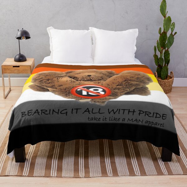 Item preview, FLAG BEARING IT ALL WITH PRIDE no under 18 sign designed and sold by takeitlikeaMAN.
