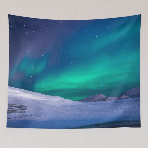 Item preview, Bright auroras across the sky in the north pole   designed and sold by ModernDesign101.