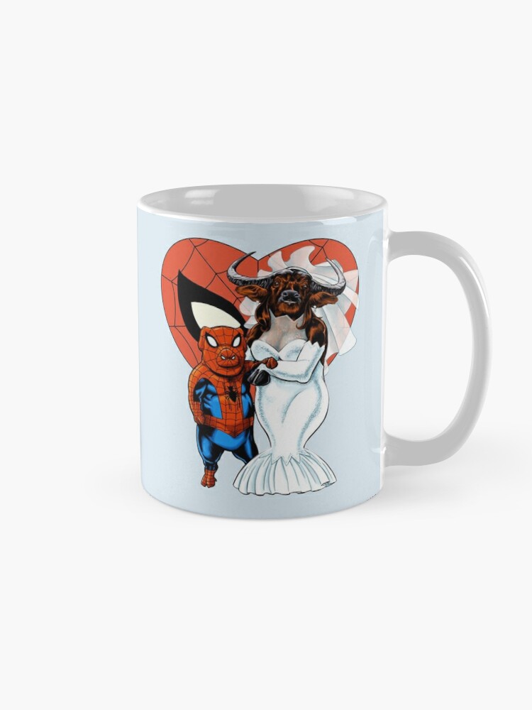 Into The Spiderverse Spider-ham White Mug New Good Quality Print Mug 11 Oz  Coffee Cup Spider Ham Into The Spiderverse Superhero - Mugs - AliExpress