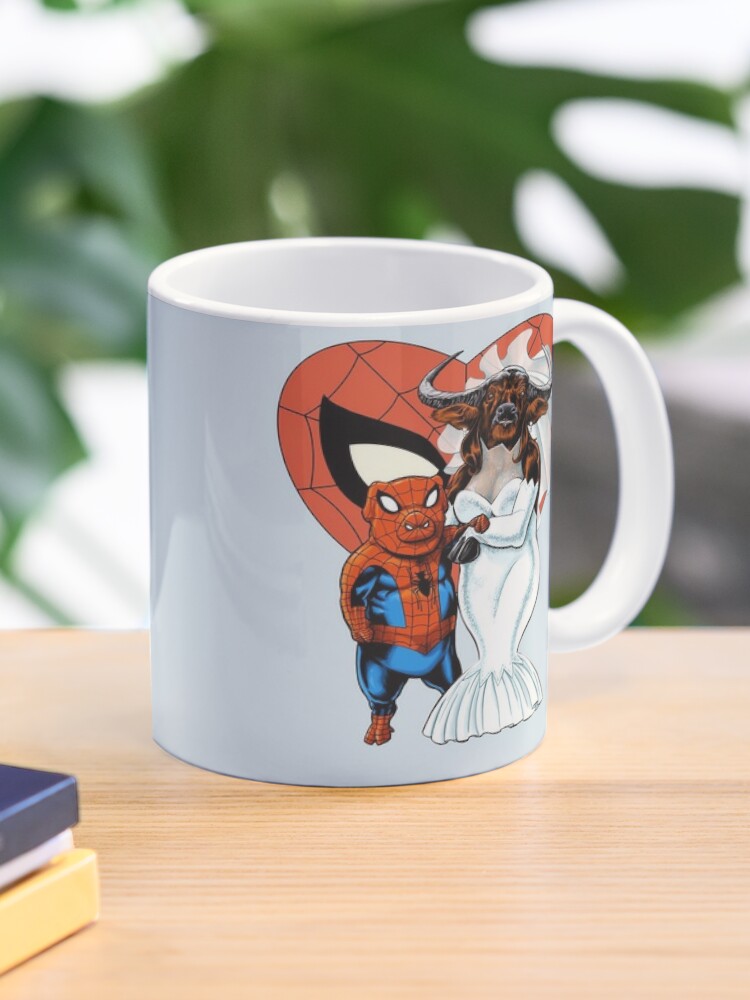 Into The Spiderverse Spider-ham White Mug New Good Quality Print Mug 11 Oz  Coffee Cup Spider Ham Into The Spiderverse Superhero - Mugs - AliExpress