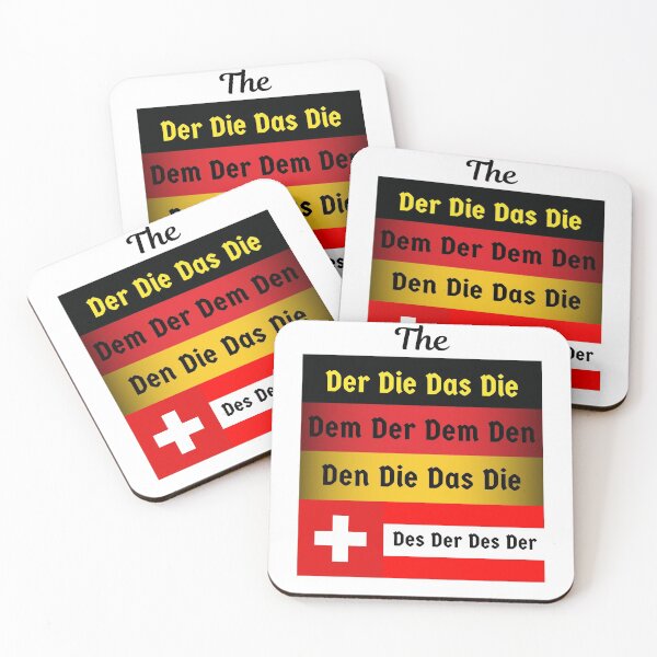Item preview, Deutsch Definite Article Der Die Das German, Austrian and Swiss Flags designed and sold by Time4German.