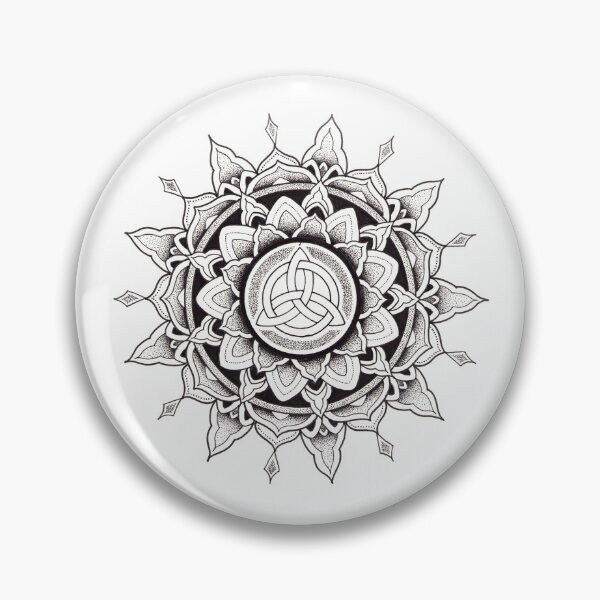 Item preview, Celtic Knot mandala designed and sold by René Voortwist Pen and Ink art.