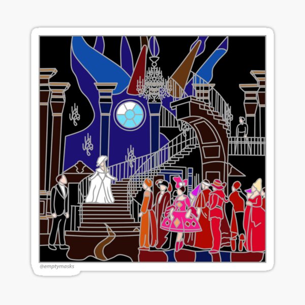 Item preview, Rebecca Das Musical Sticker 2 - The Ball designed and sold by emptymasksart.