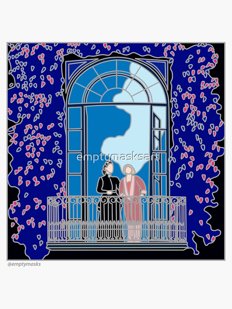 Thumbnail 3 of 3, Sticker, Rebecca Das Musical Sticker 3 - Mrs. Danvers and Ich designed and sold by emptymasksart.