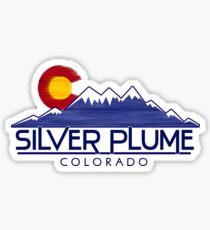 Silver Plume Colorado wood mountains Sticker