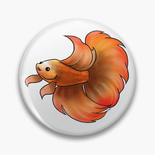 Item preview, Orange Betta Fish designed and sold by Jennifer Stolzer.