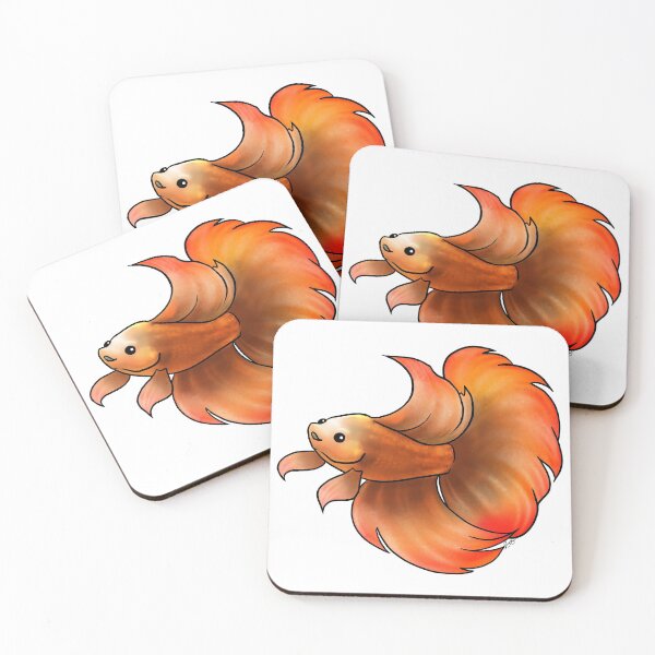 Item preview, Orange Betta Fish designed and sold by Jennifer Stolzer.