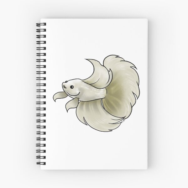 Item preview, White Betta Fish designed and sold by Jennifer Stolzer.