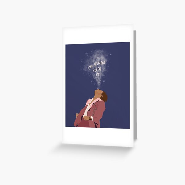 Harry Spitting Water Portrait Greeting Card