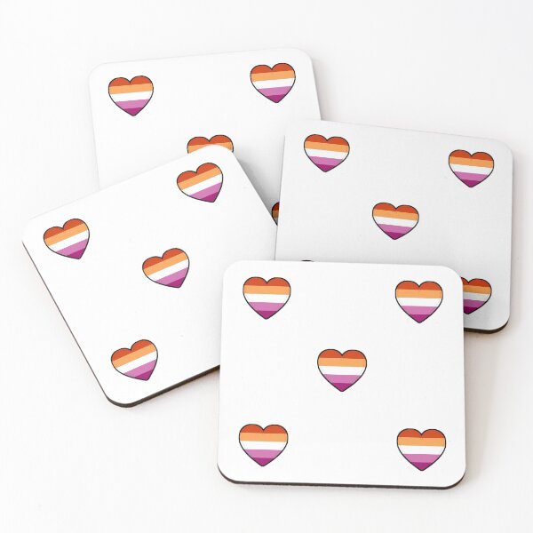 Item preview, Small Hearts Lesbian Pride Flag designed and sold by the-baking-ots.