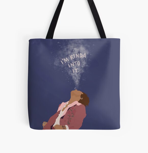 Harry Spitting Water Portrait All Over Print Tote Bag
