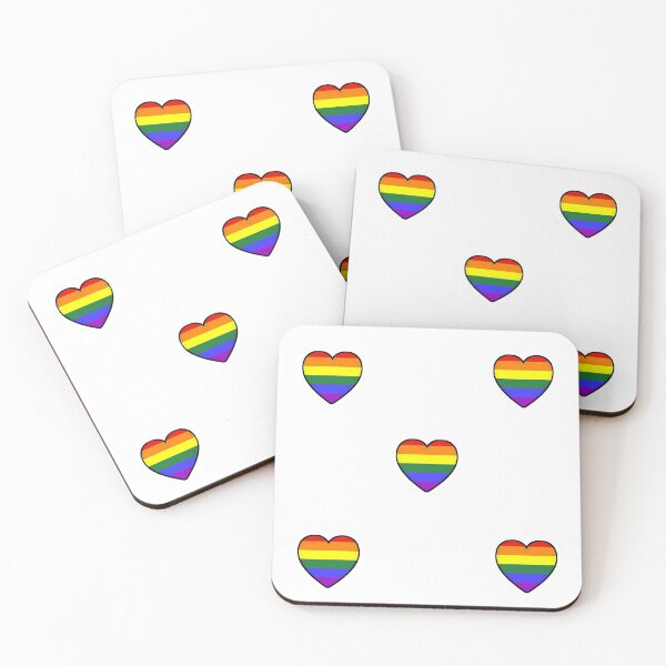 Item preview, Small Hearts Gay Pride Flag designed and sold by the-baking-ots.