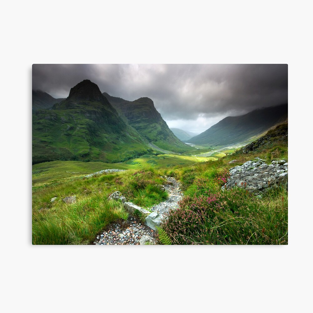 Scotland: Glencoe Valley Summer Canvas Print