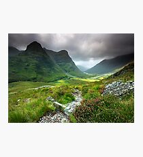Scotland: Glencoe Valley Summer Photographic Print
