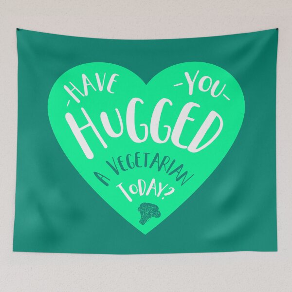 Item preview, Have you hugged a vegetarian today? designed and sold by bubbliciousart.