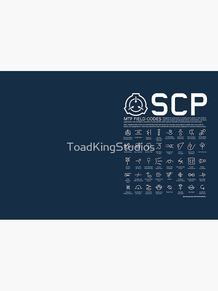 "SCP MTF Field Codes by ToadKing07" Hardcover Journal by