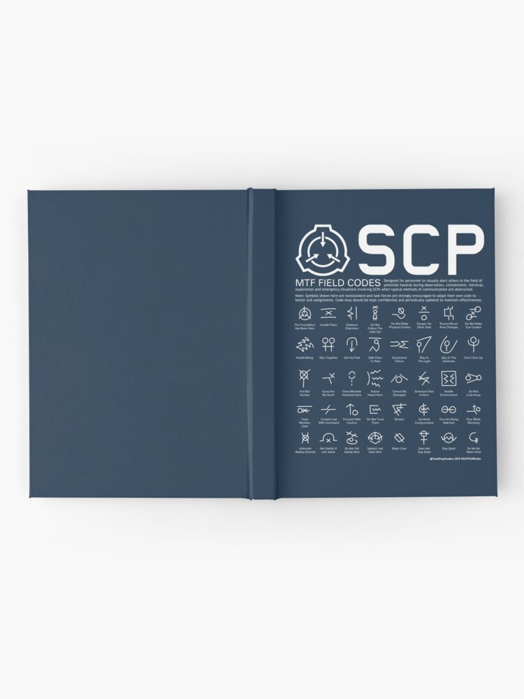 "SCP MTF Field Codes by ToadKing07" Hardcover Journal by