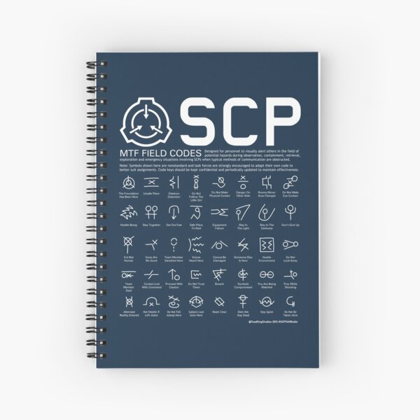 Scp Spiral Notebooks Redbubble - scp mtf life roblox