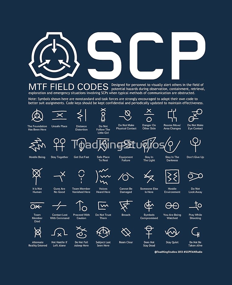 SCP MTF Field Codes by ToadKing07 iPad Case & Skin for Sale by