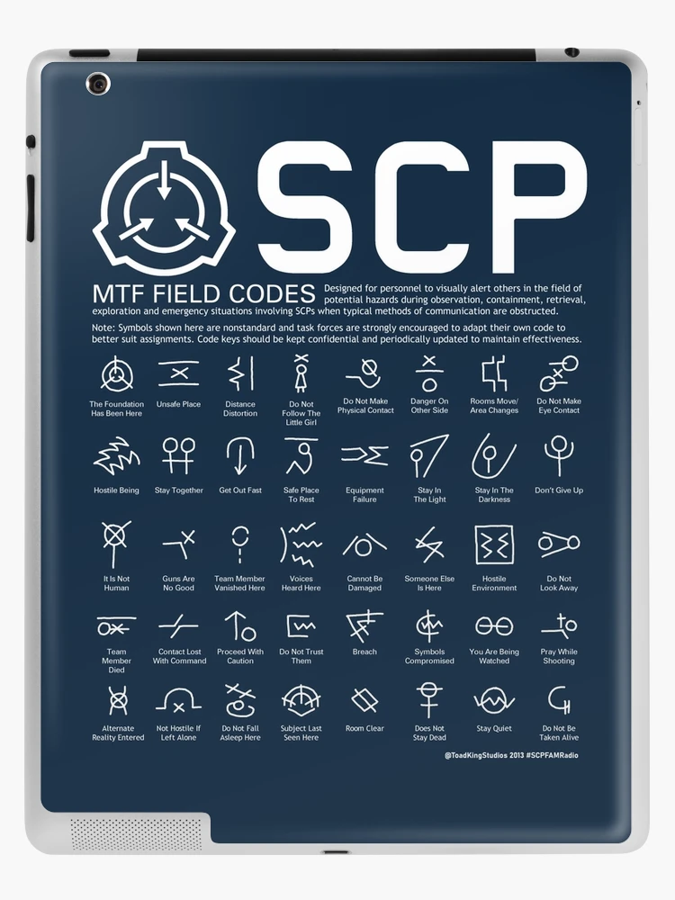 SCP MTF Field Codes by ToadKing07 Art Board Print for Sale by